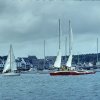 Entrée sous voile et sans moteur dans le port de la Trinité sur mer.